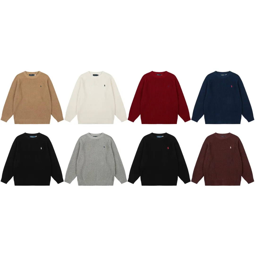 P220 Top quality" Style number: DS812# (not off the shelves all year round) [Ralph Lauren round neck piqué knitted sweater with war horse embroidery on the front and back] ✅Ralph Lauren classic basic versatile round neck pullover sweater for men and women ✅Main supply platform live broadcast Wholesale entity Replenish if out of stock Not removed from the shelves ✅ZP quality 1:1 version Scan the code to enter the GF website Counter quality ✅Detailed quality The only one in Guangzhou Imported quality cotton yarn Mainly high-end, cost-effective, good quality needless to say ✅The version is restored to the original order, the maximum size can be worn up to 200 pounds, loose, comfortable and stress-free ✅The upper body is simple and easy to match, ootd must-have style, good-looking clothes are never picky, a must-have item in the wardrobe is recommended. Size: S-XL Color: White, gray, khaki, navy blue, brown, burgundy, black with white label, black with red label